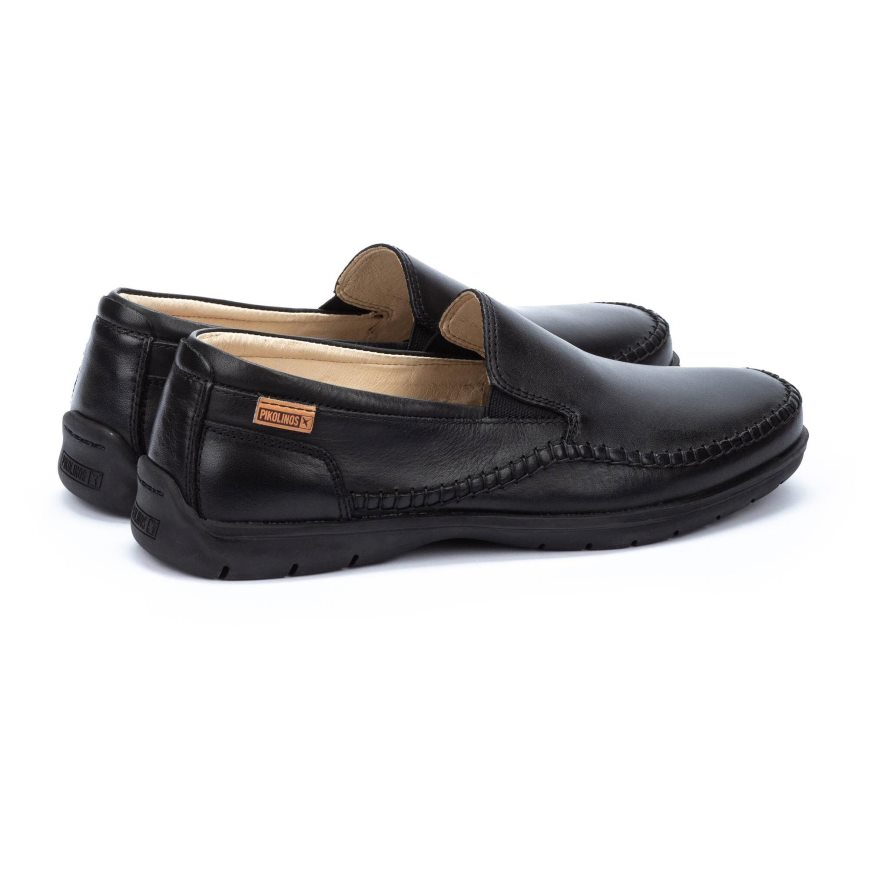 Men's Pikolinos MARBELLA Moccasins Black | NZ H1209A5